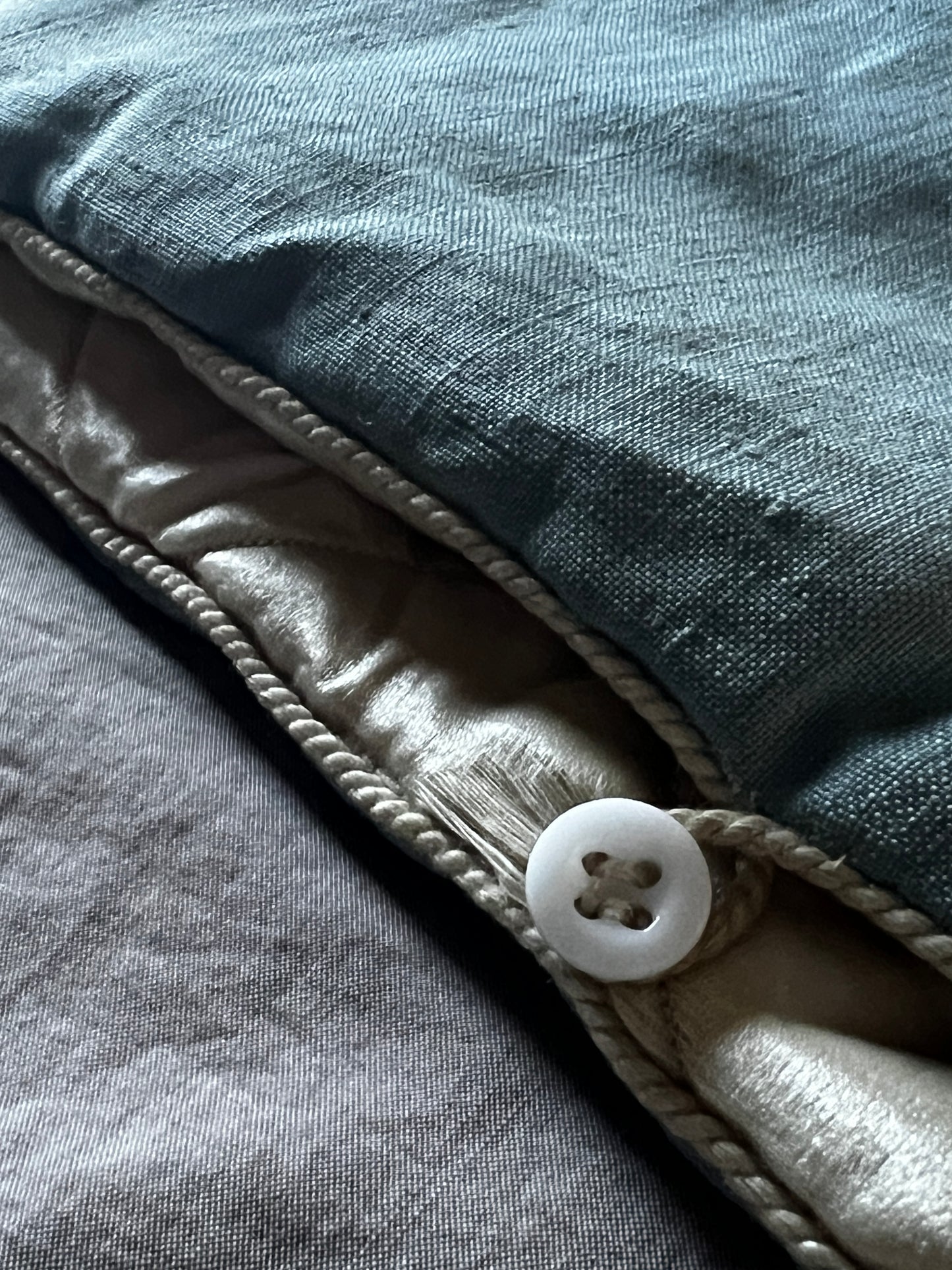 ブルーリネンランジェリーケース