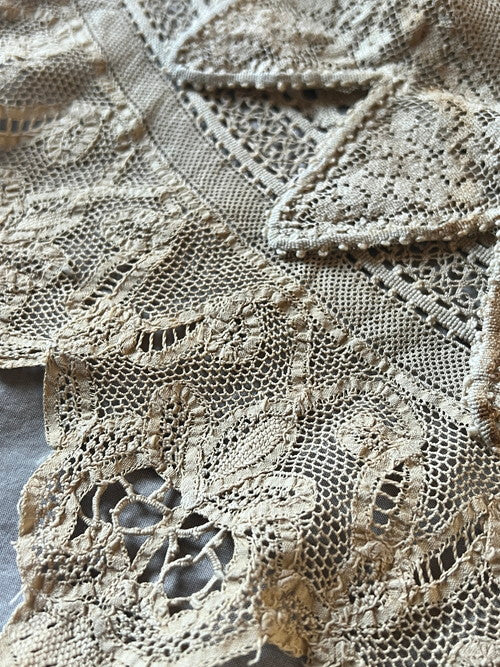 ミックスレースドレス裾