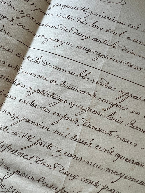 ★19世紀手描き書類