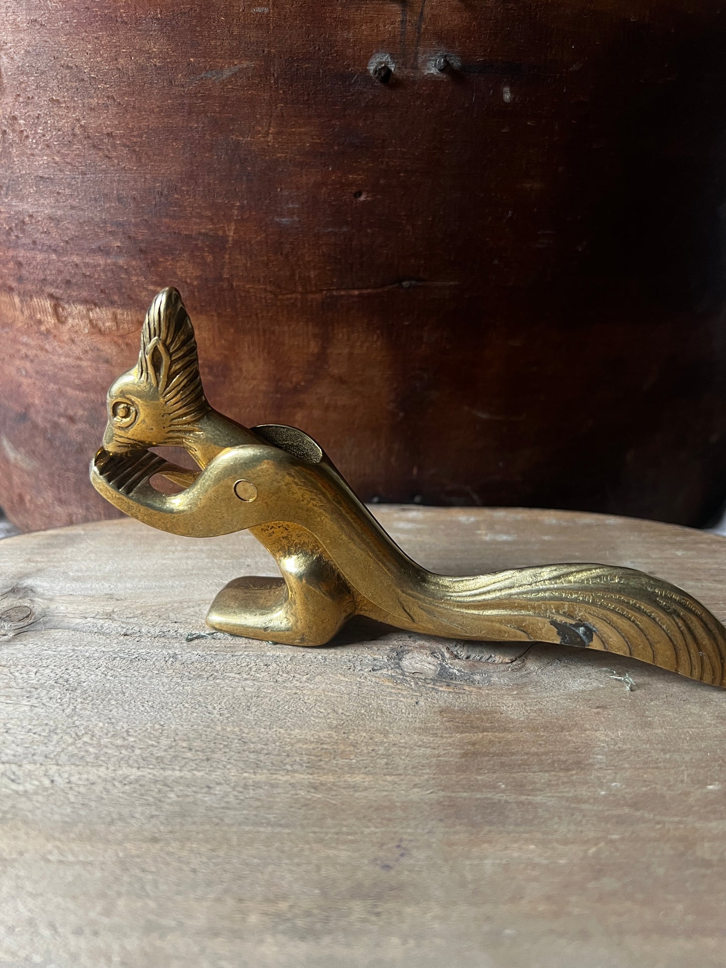 ★真鍮製リス型くるみ割り