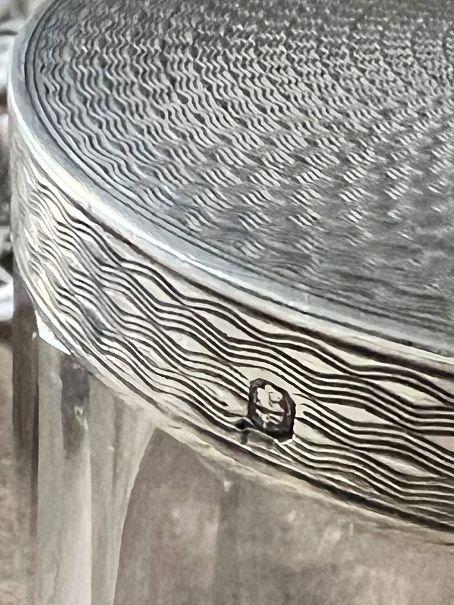 純銀蓋ガラスポット