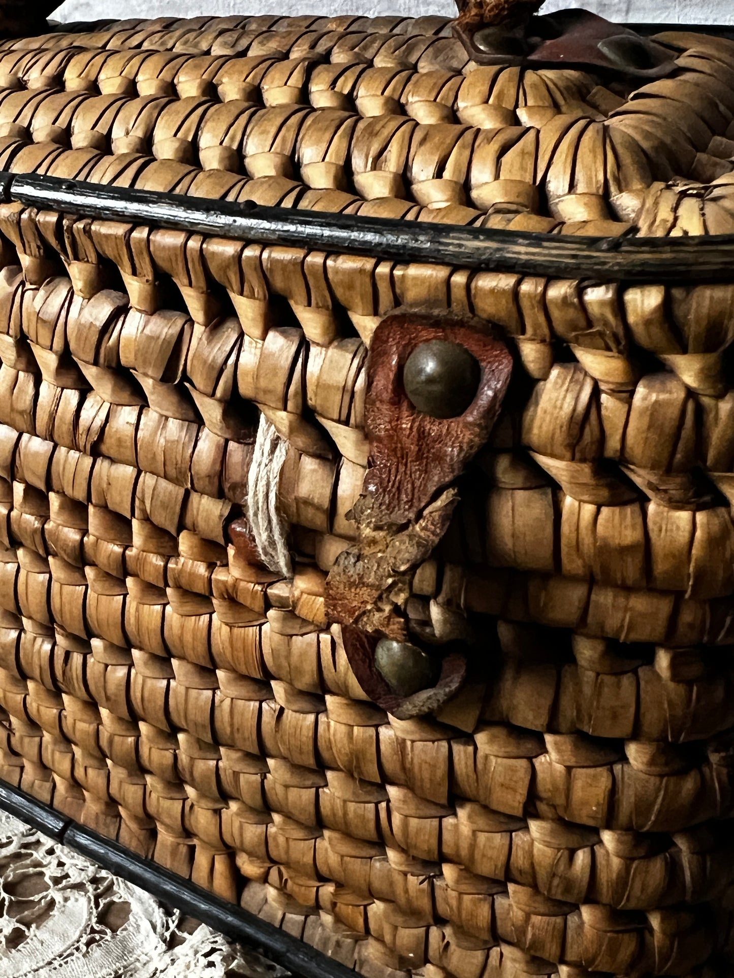 アンティークミニバスケット(ダメージ)