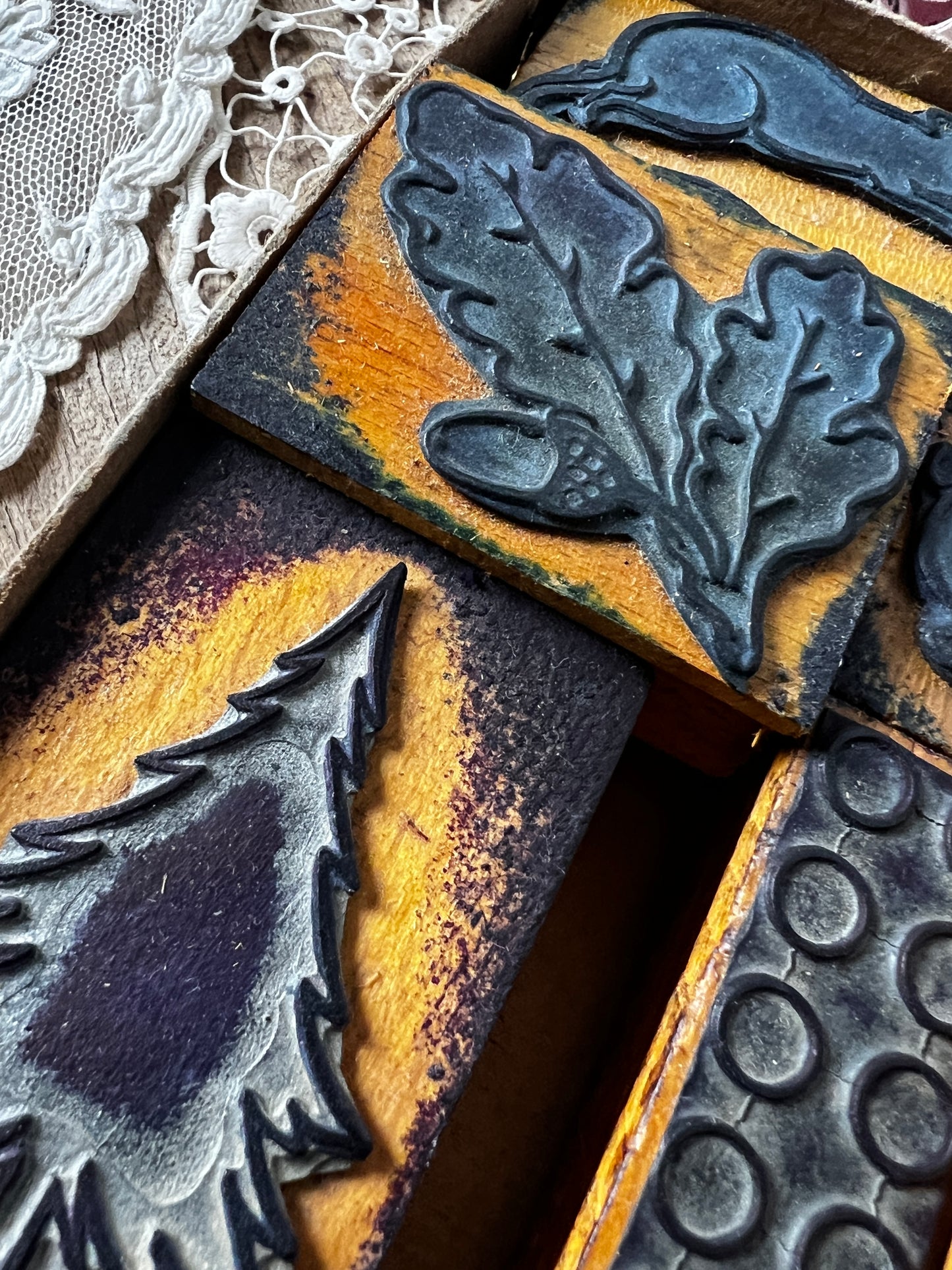 ビンテージ箱入りスタンプセット