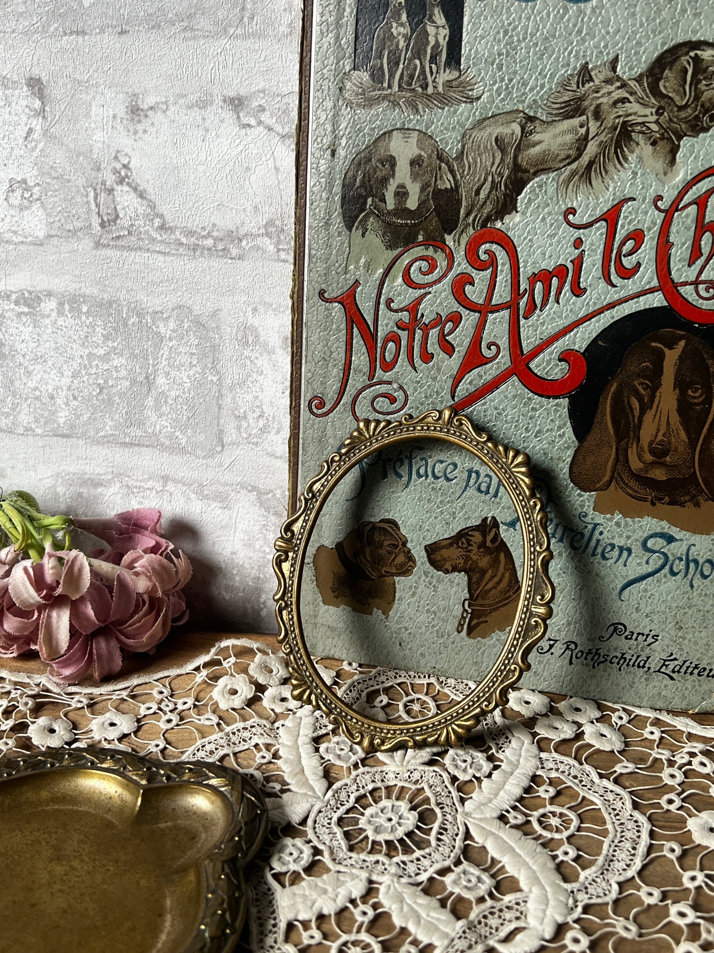 真鍮製楕円ミニフレーム