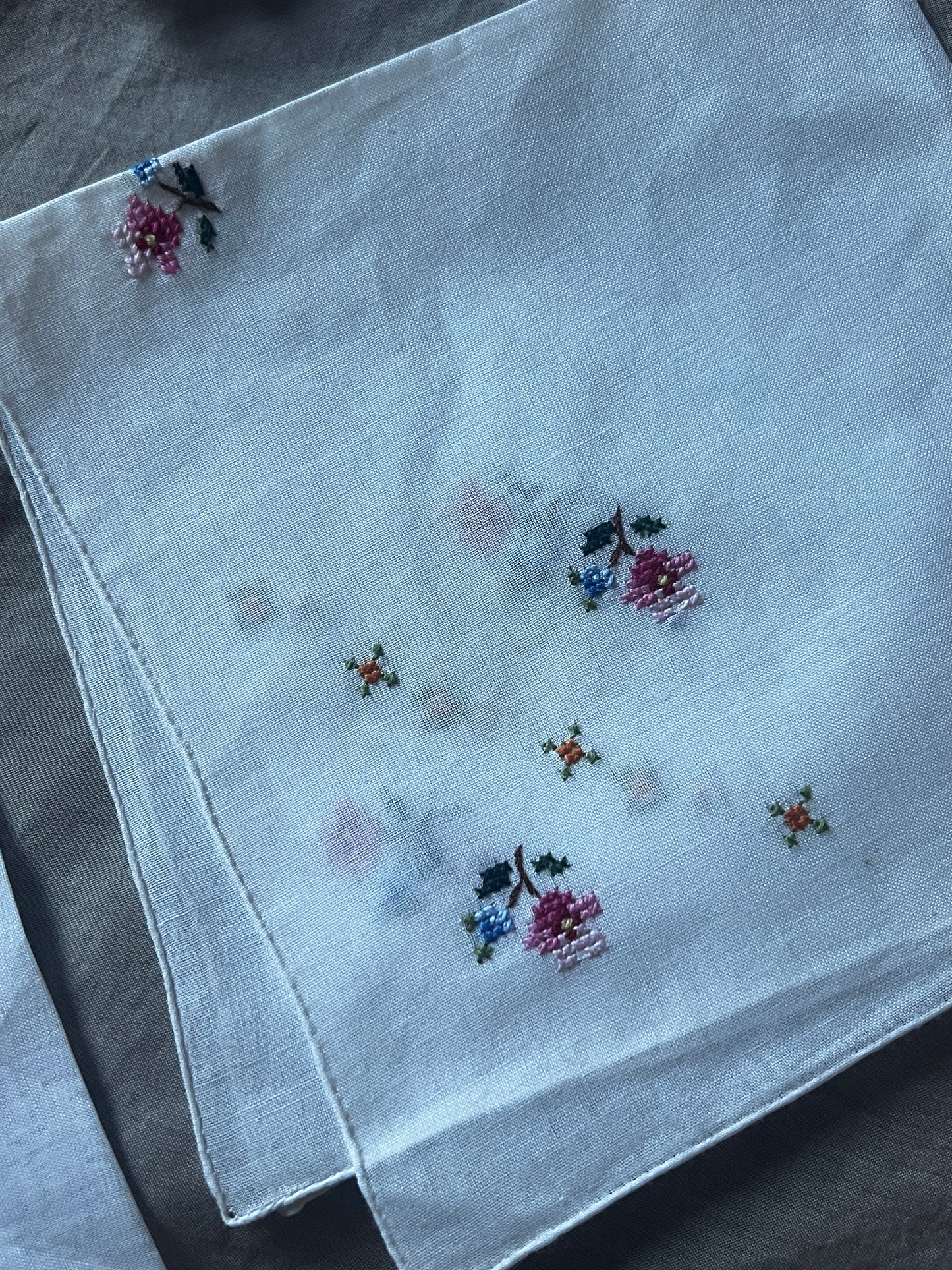 刺繍ハンカチ5枚セット
