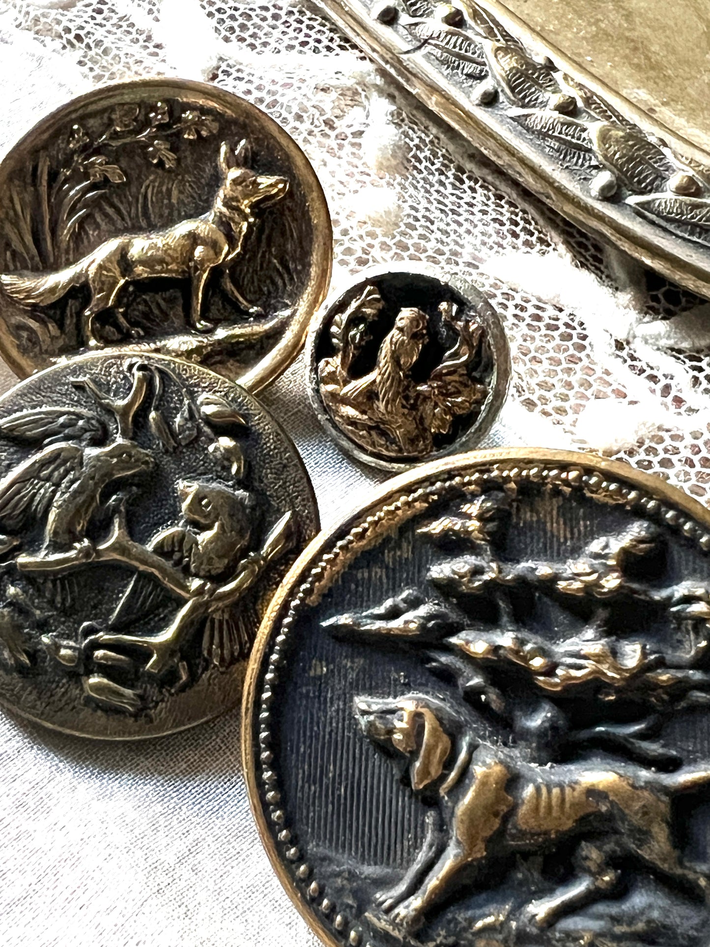 ★アンティークピクチャーボタンセット