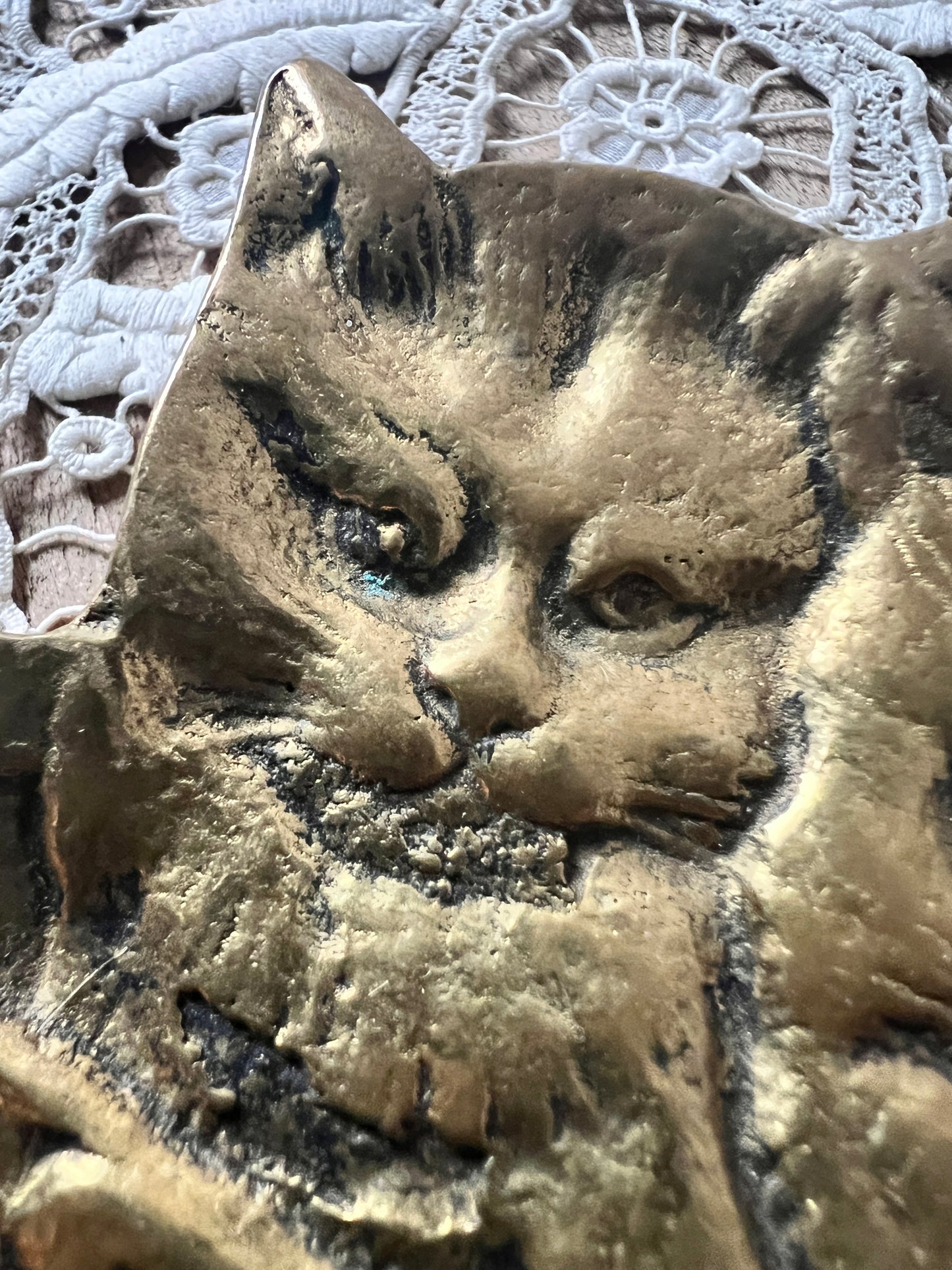 ★真鍮製猫ちゃんトレイ【再入荷】