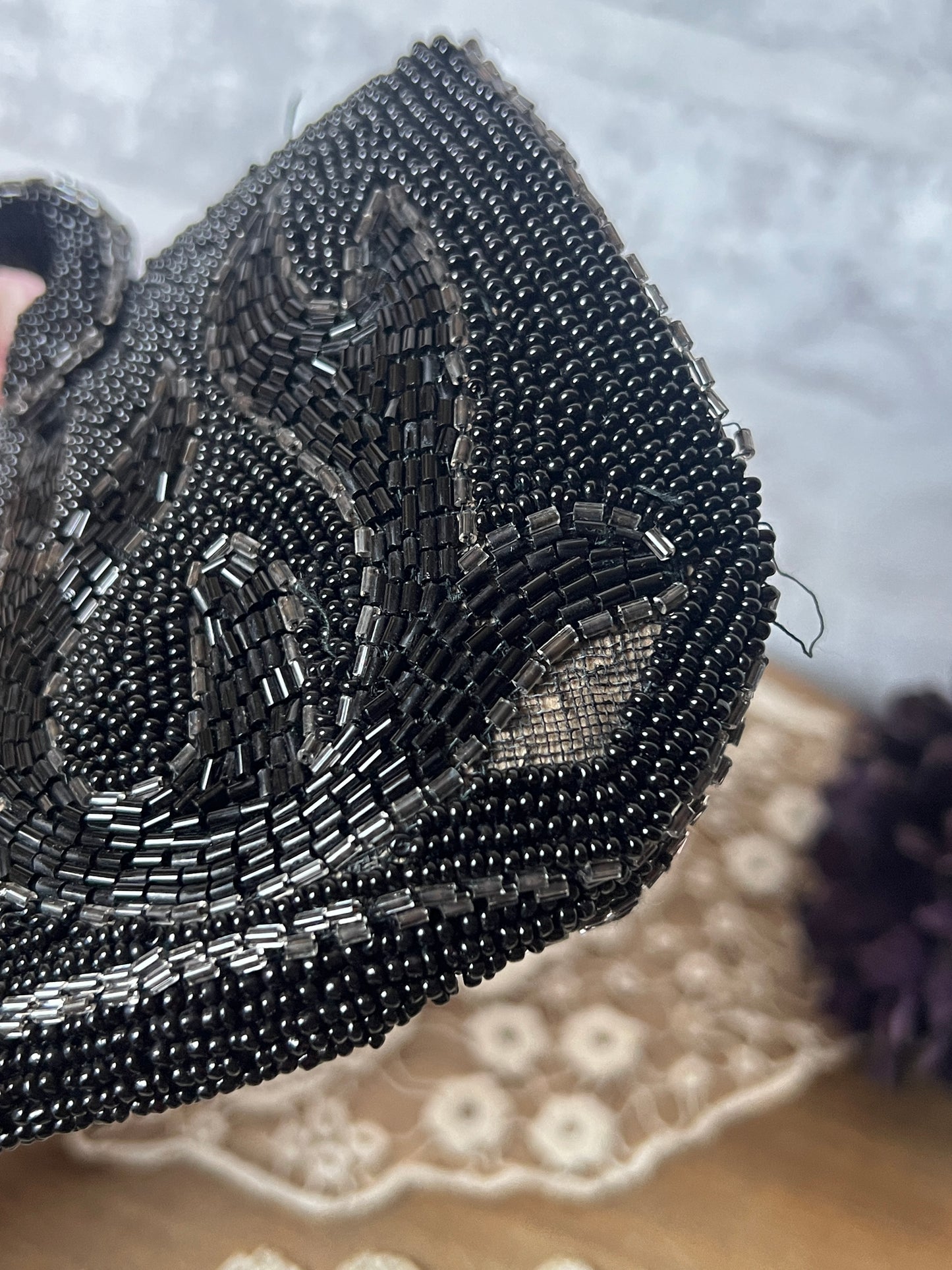 ビーズのミニサック