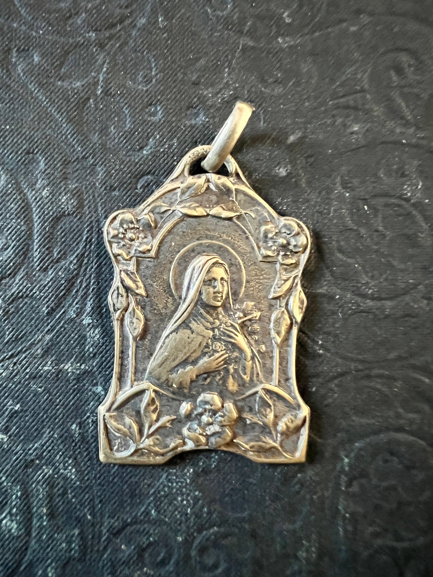 アンティークメダイ(聖テレーズ)