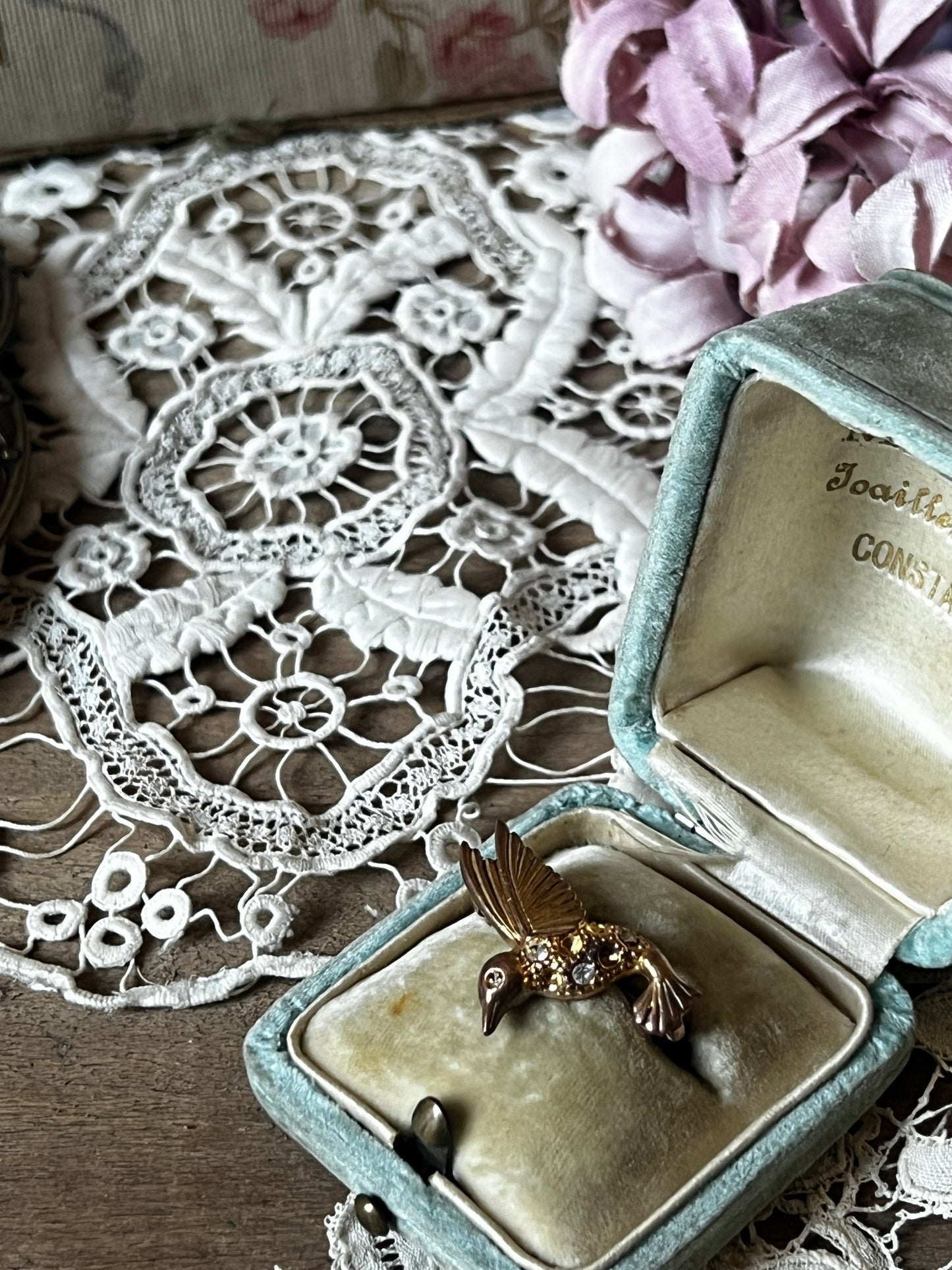 ヴィンテージブローチ(鳥・Movitex)