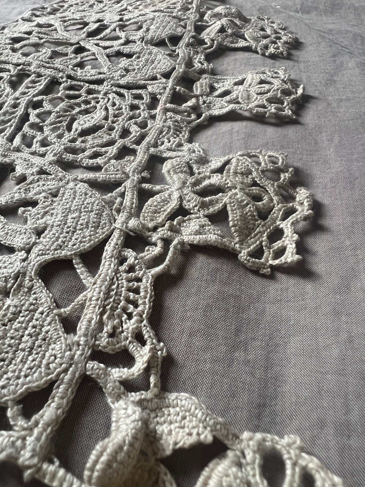 ラベル付きクロシェレース見本