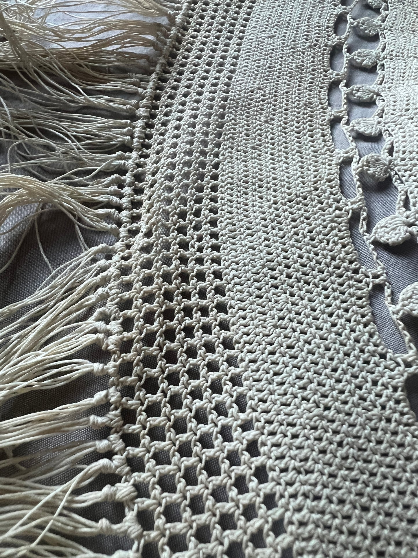 ★クロシェレース円形クロス