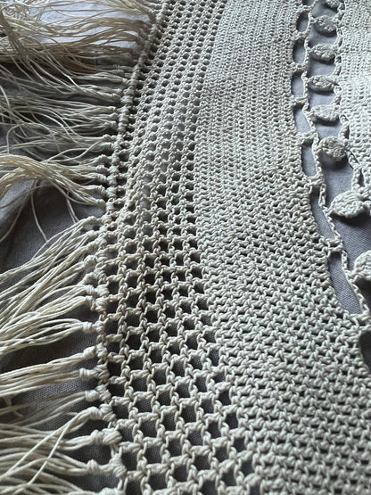 ★クロシェレース円形クロス