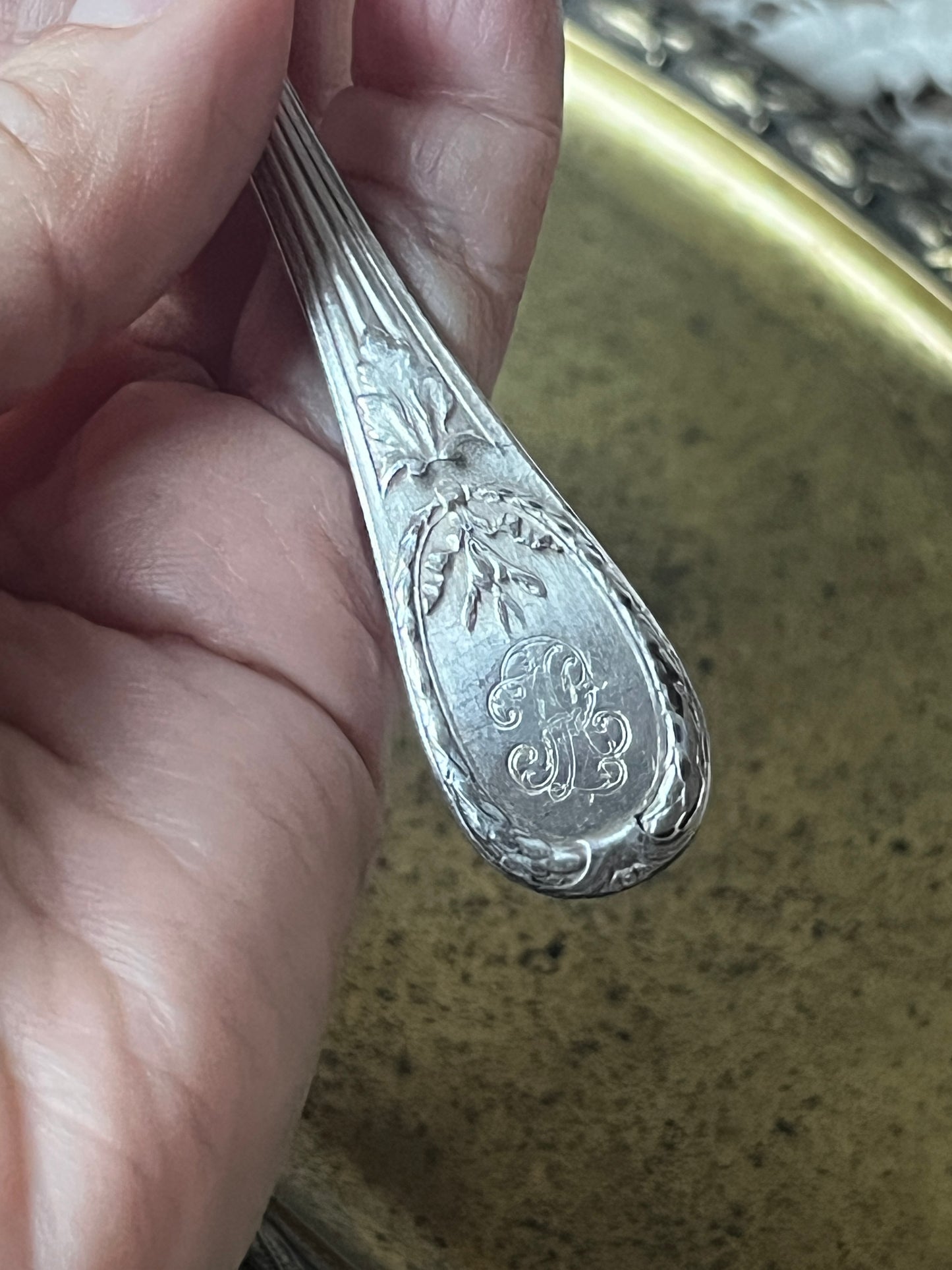 ★モノグラム入りカフェスプーン