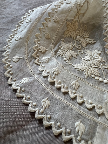白刺繍飾り襟