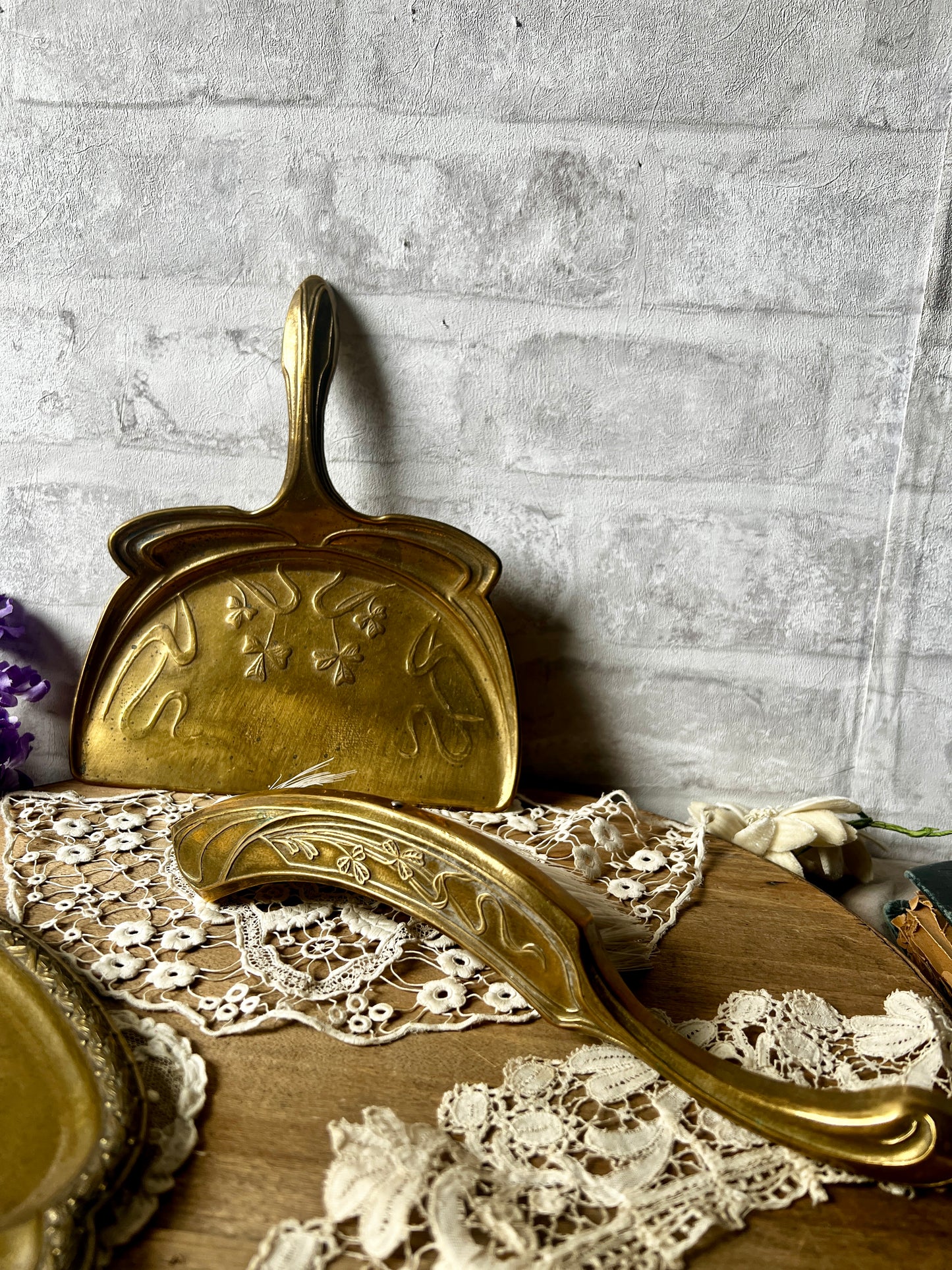 真鍮製ダストパンセット