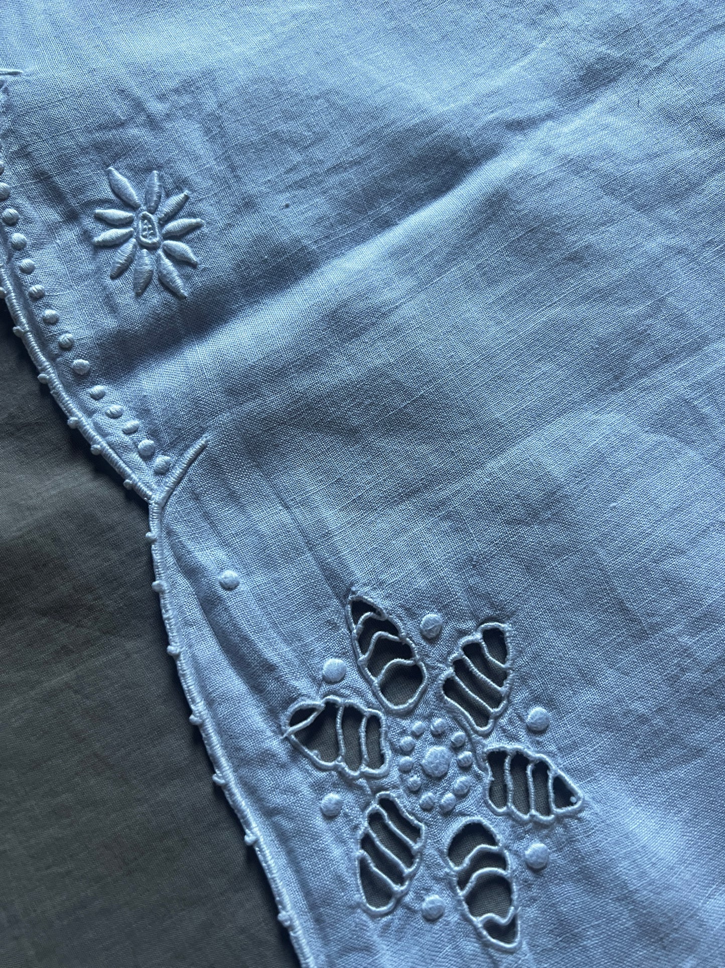 モノグラム刺繍端布