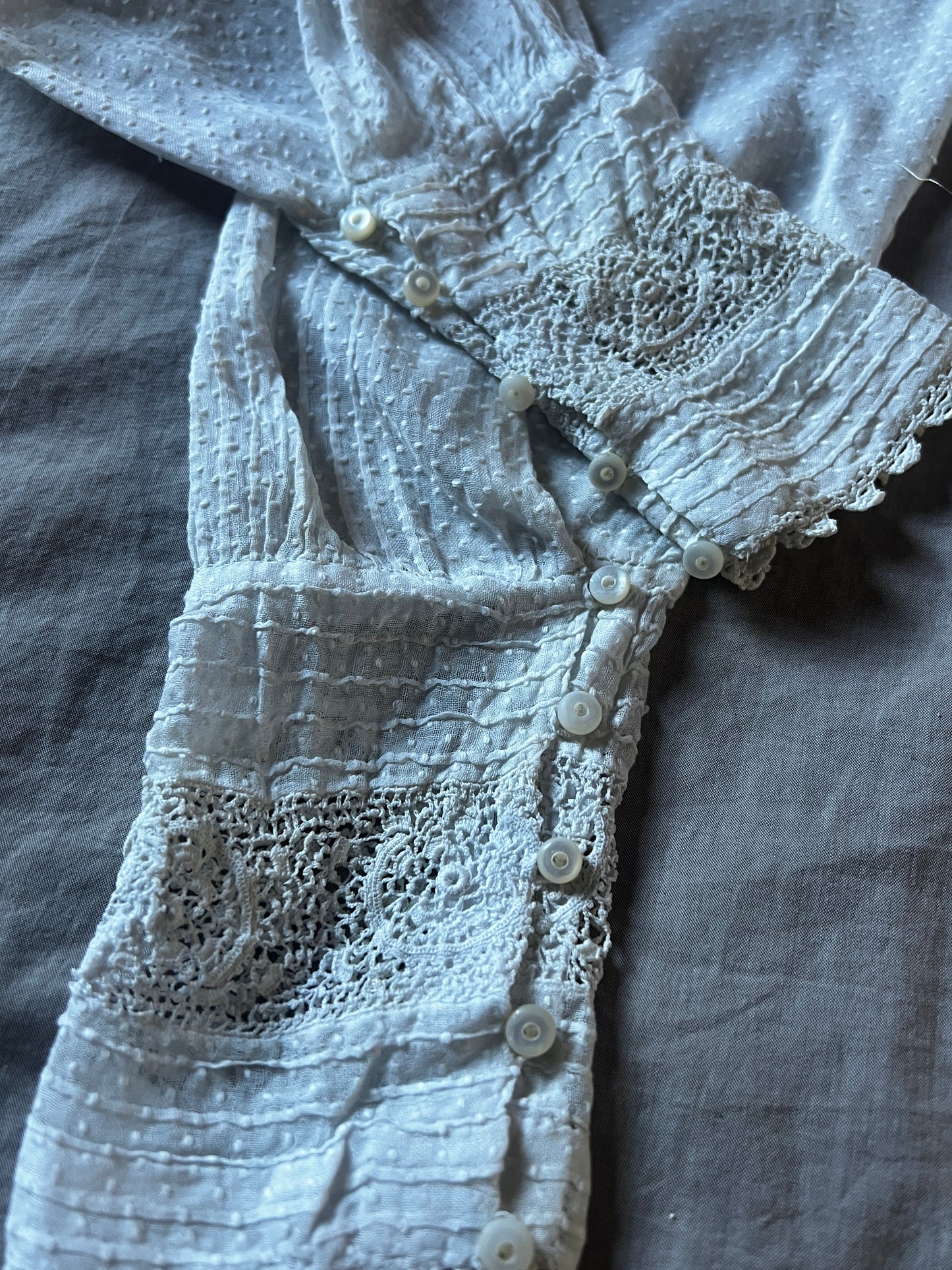 ★刺繍とレースの袖セット