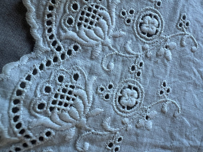 白刺繍トリムセット