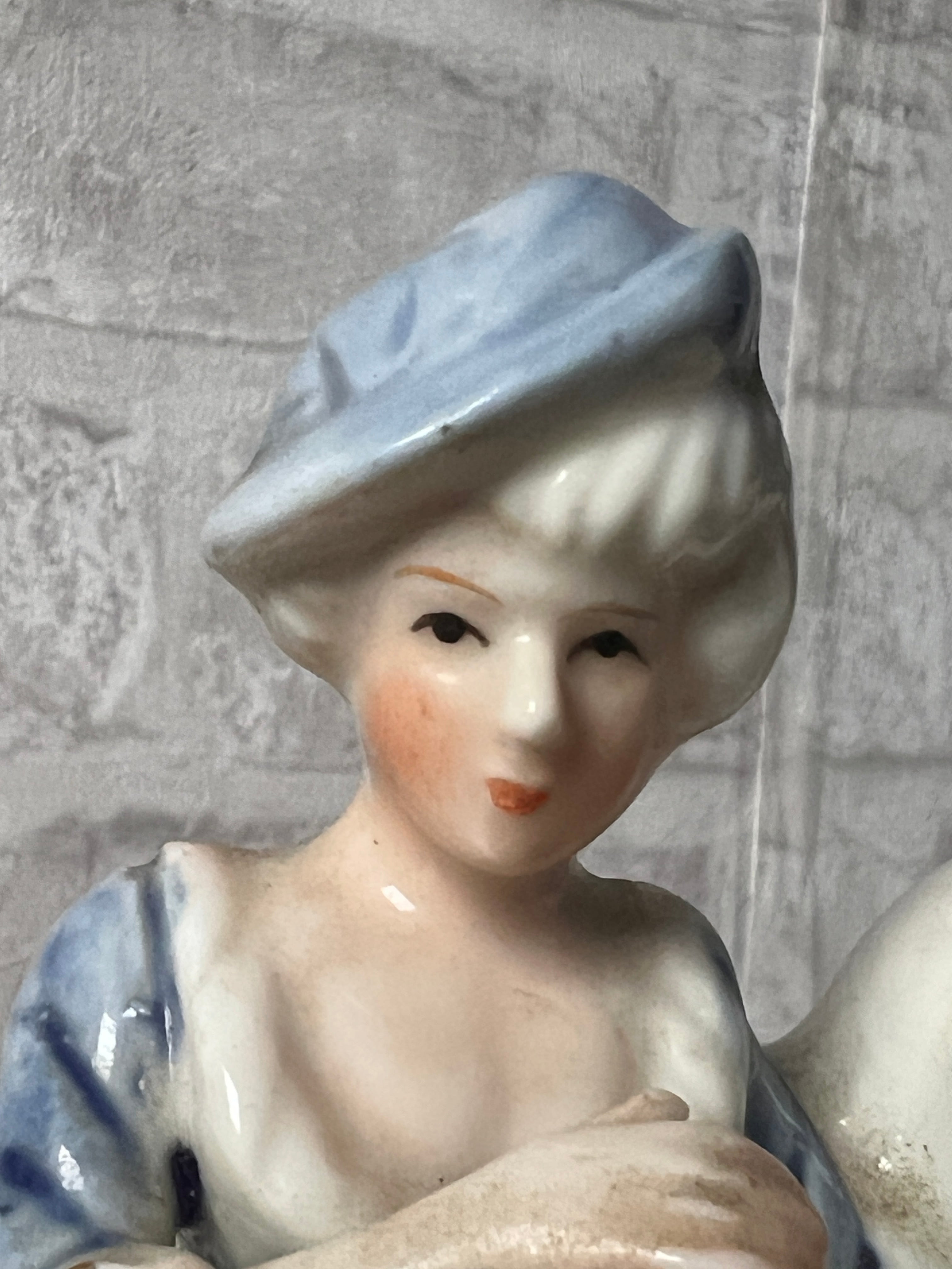 貴族男女フィギュリンドール – France Antique 銀色アンティーク
