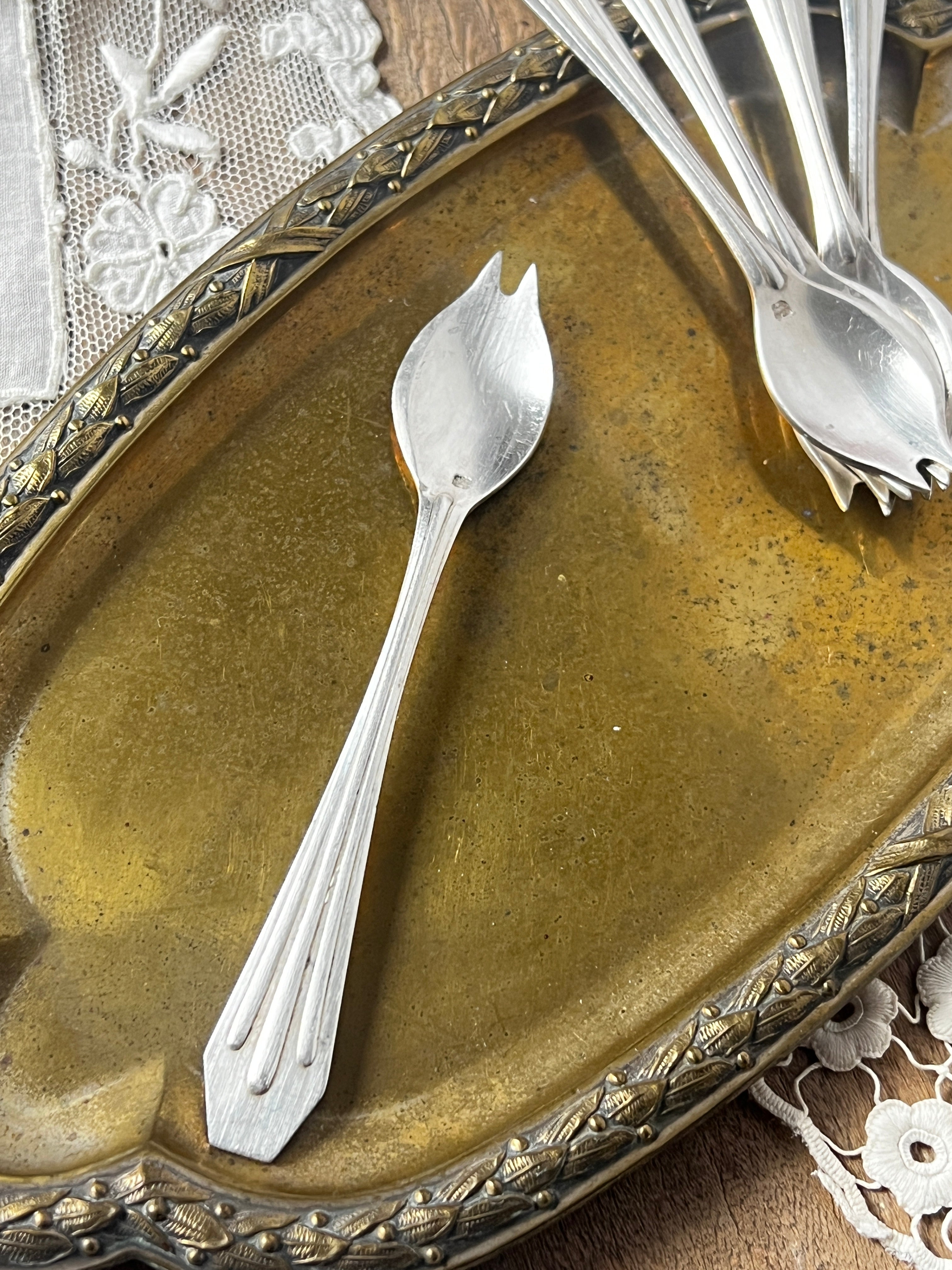 銀匙(牡蠣用) – France Antique 銀色アンティーク