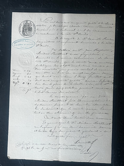 19世紀手描き公文書セット