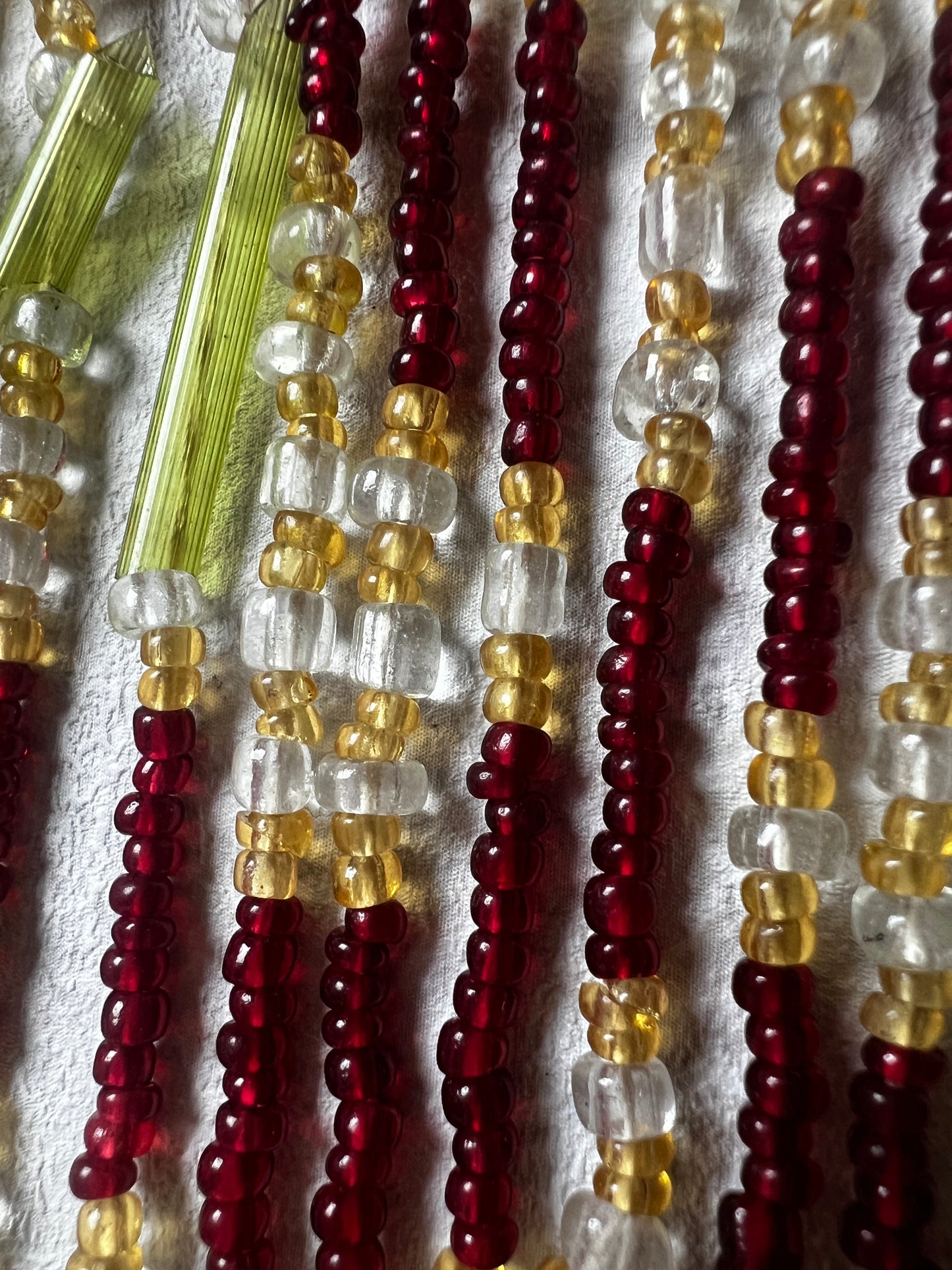 ★ガラスパーツのランプ飾り