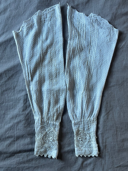 ★刺繍とレースの袖セット