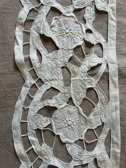 カットワーク刺繍端布