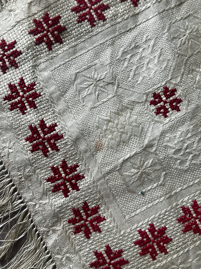 赤糸刺繍クロスセット