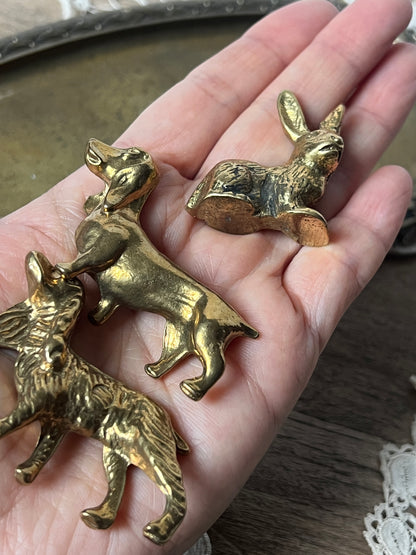 ★真鍮製動物飾り各種