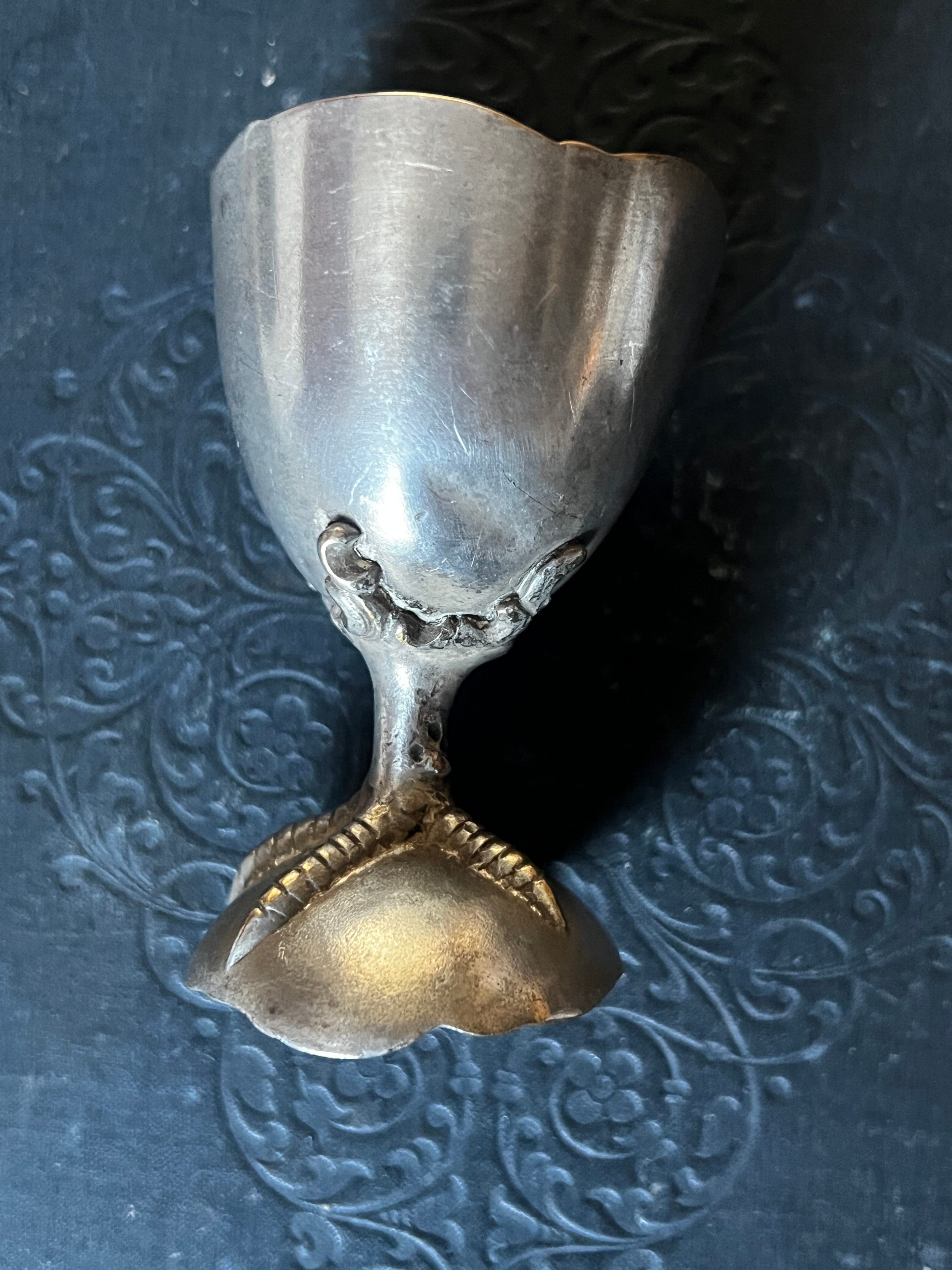 ☆鳥足エッグスタンド – France Antique 銀色アンティーク