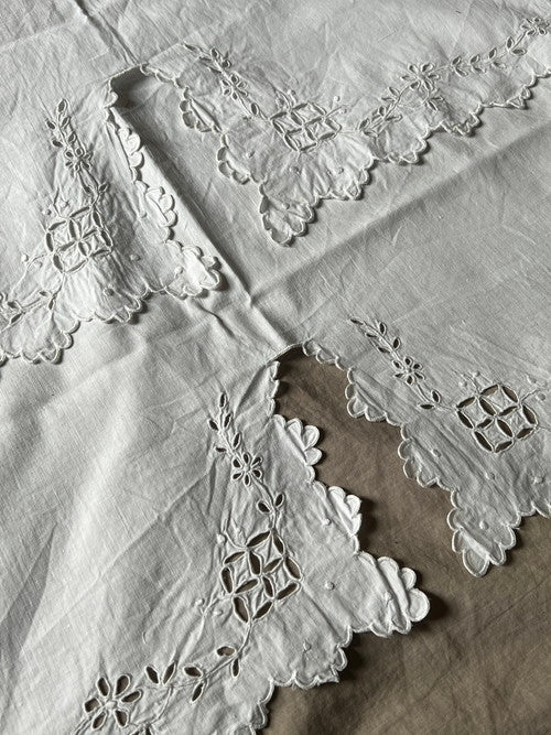 白刺繍端布セット(2枚)
