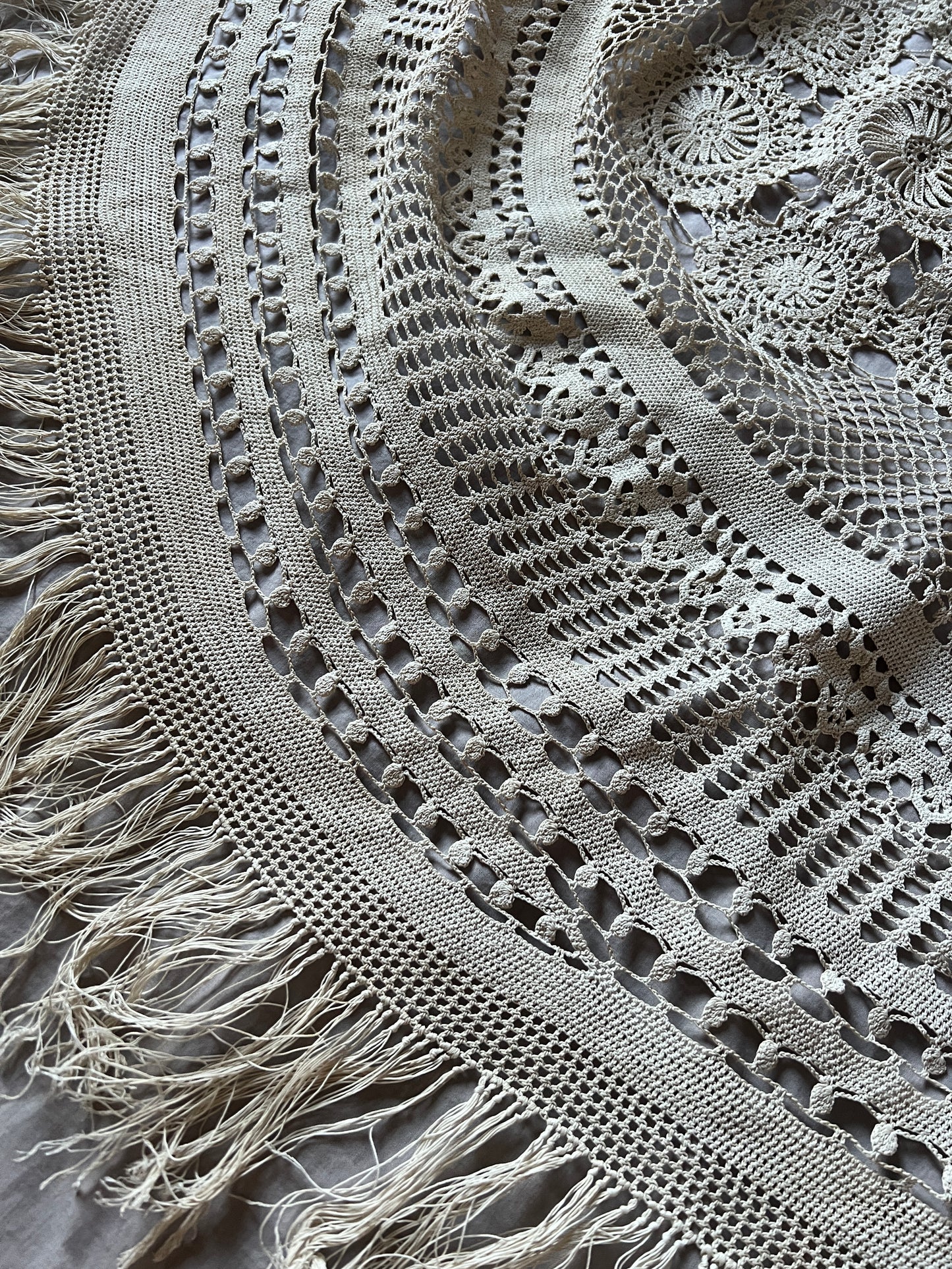 ★クロシェレース円形クロス