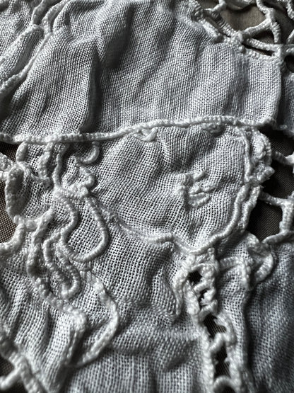 カットワークピクチャー刺繍端布