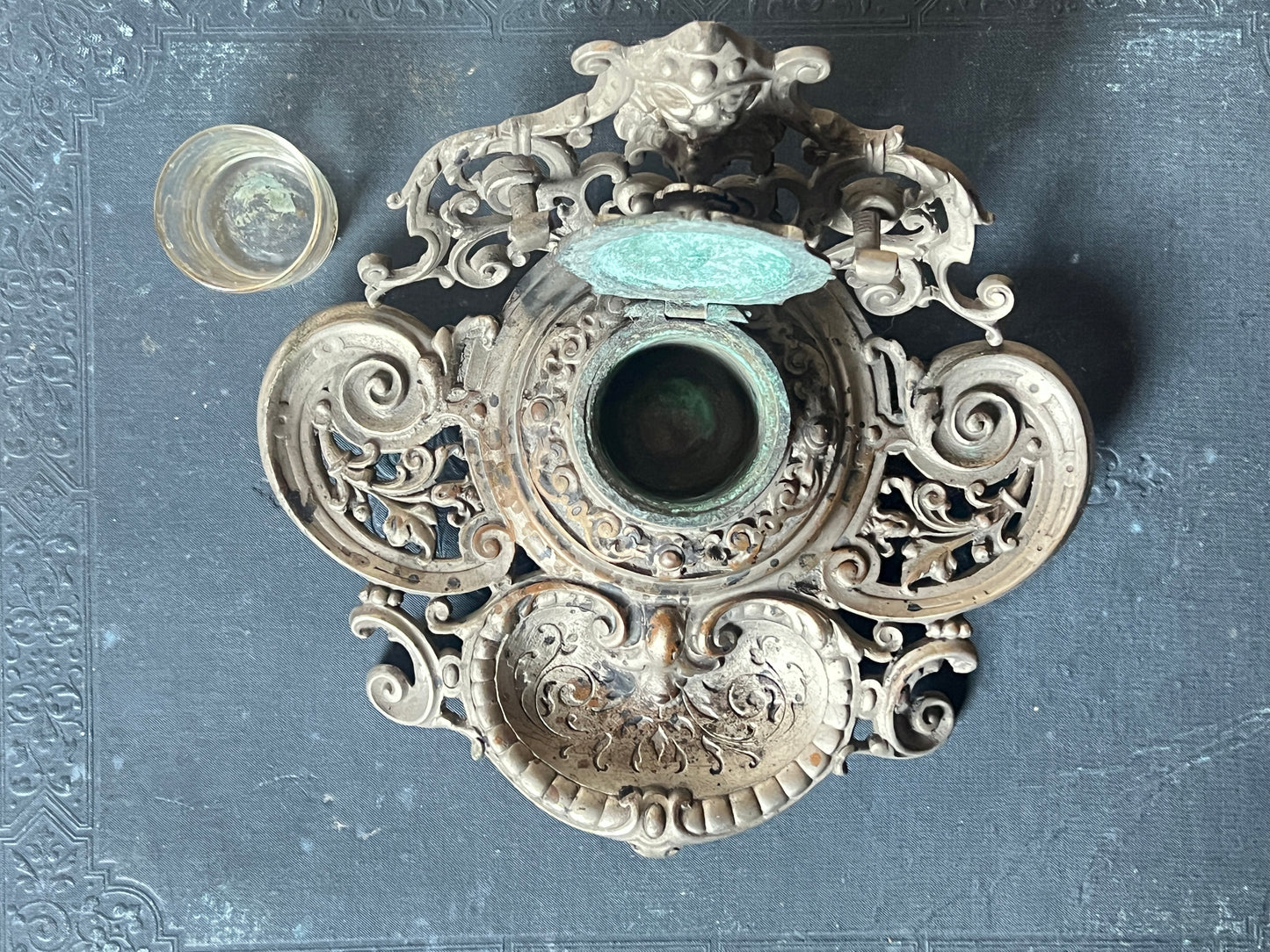 ★天使のインク壺トレイ