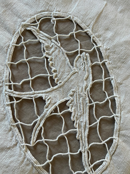 カットワーク刺繍クロス(鳥)