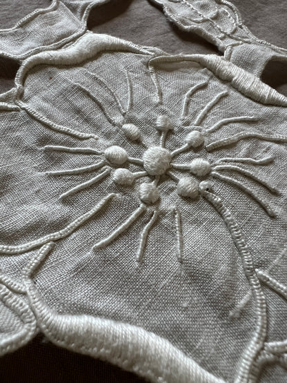 カットワーク刺繍端布