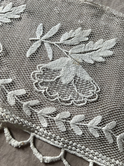 チュール刺繍レース