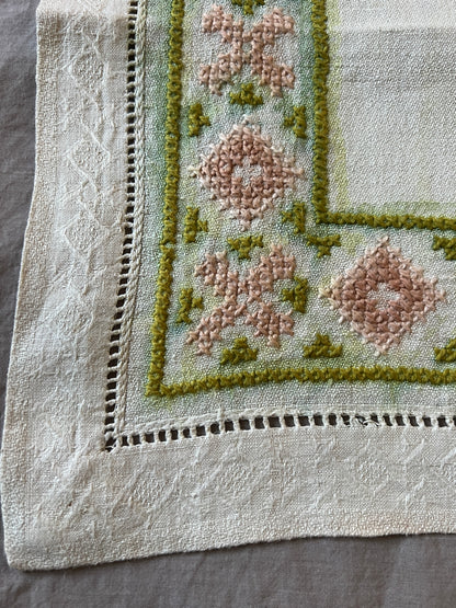 色刺繍クロス