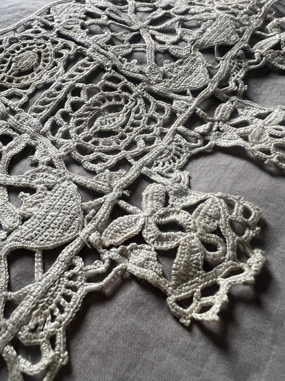 ラベル付きクロシェレース見本