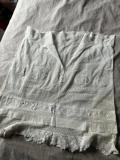 チュールとクロシェのドレスパーツ