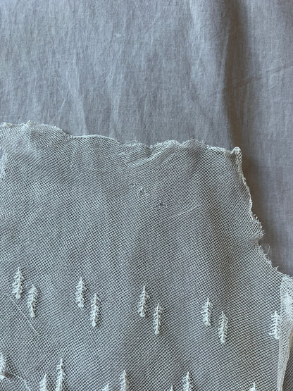 チュール刺繍レースフリル飾り