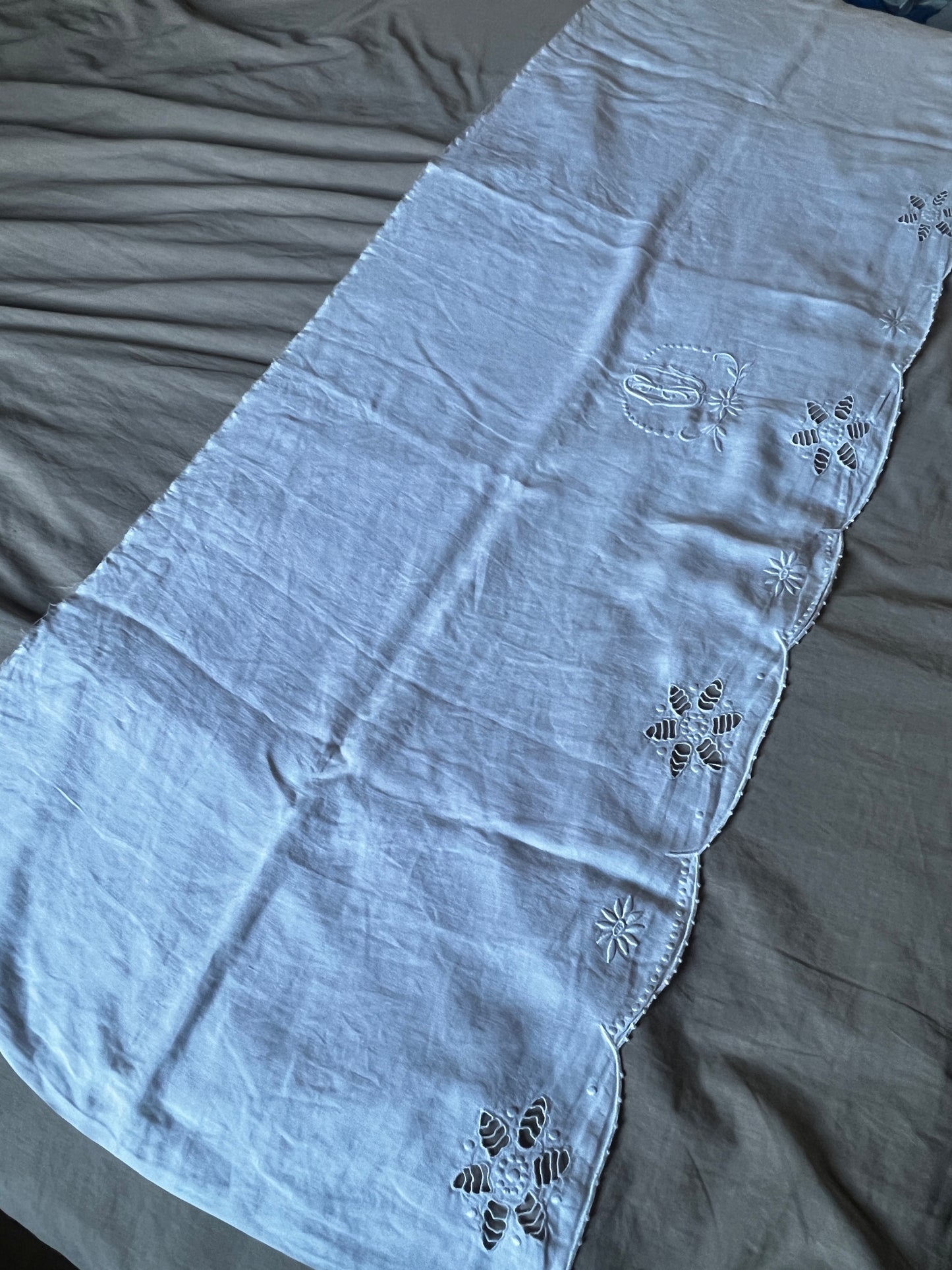 モノグラム刺繍端布