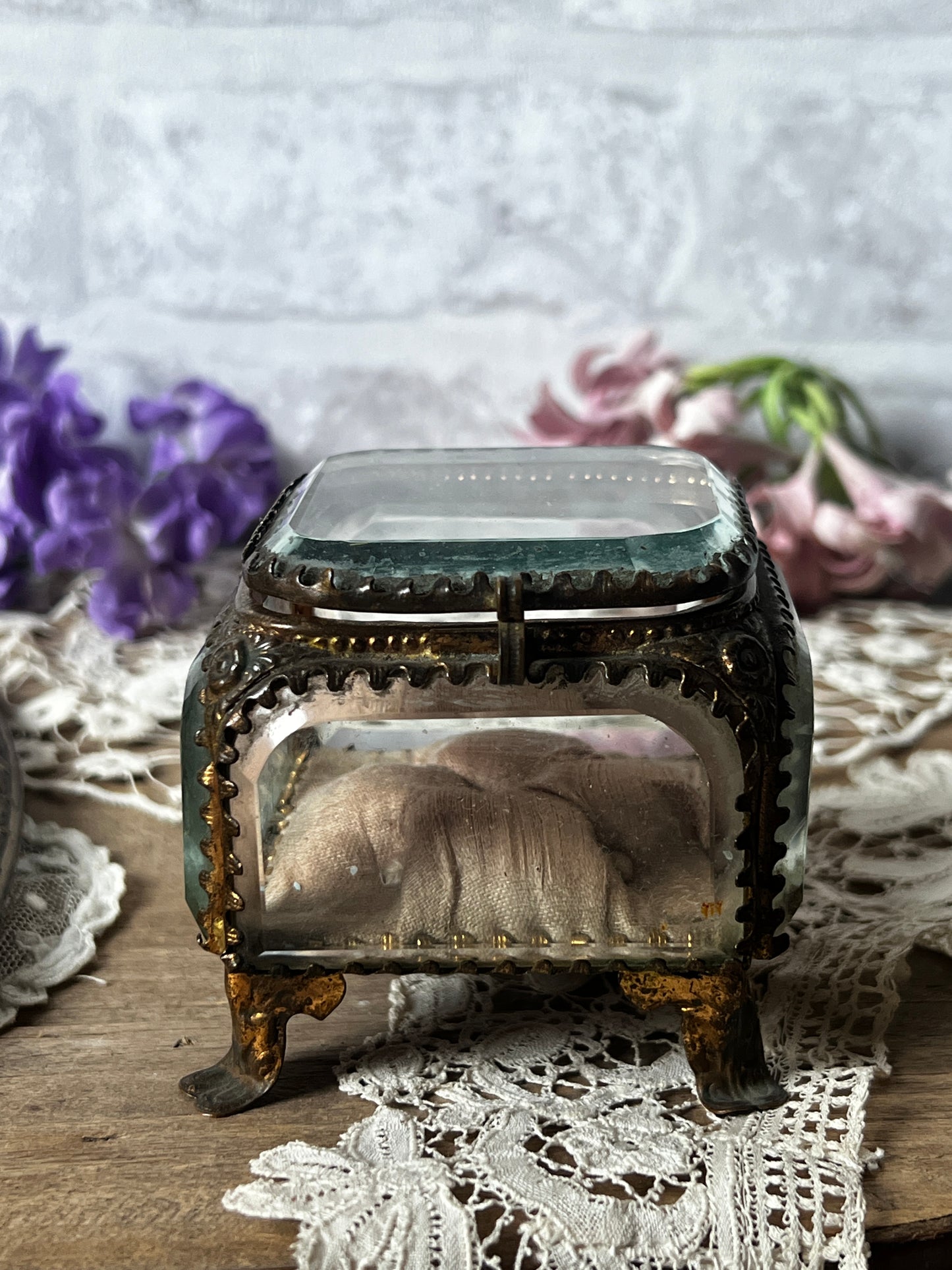 ★ガラスのジュエリーケース(ダメージ)