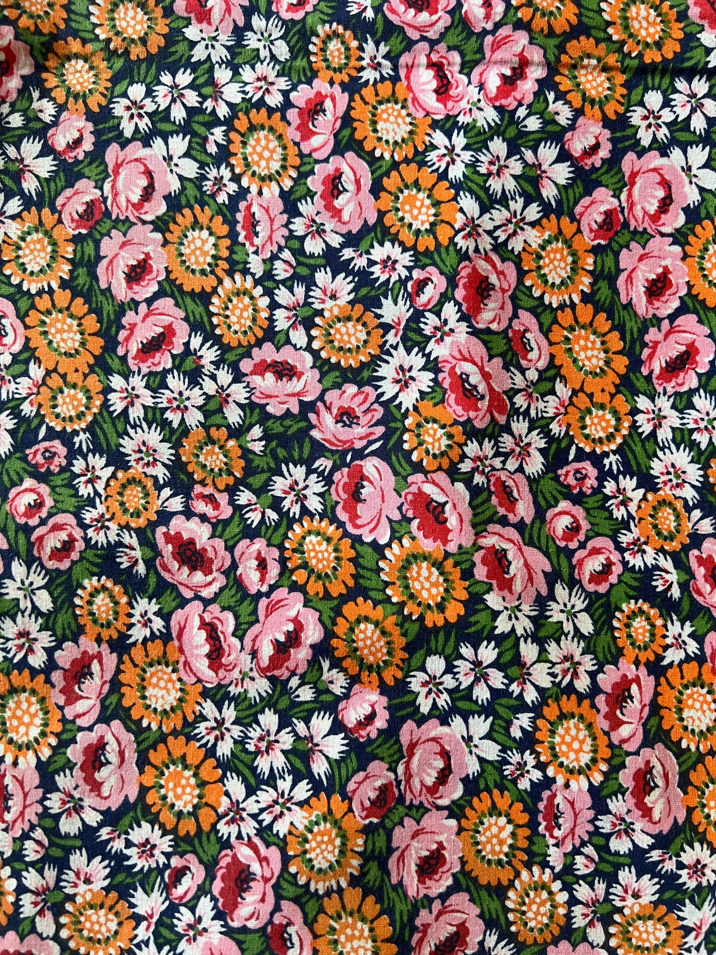 ビンテージプリント端布