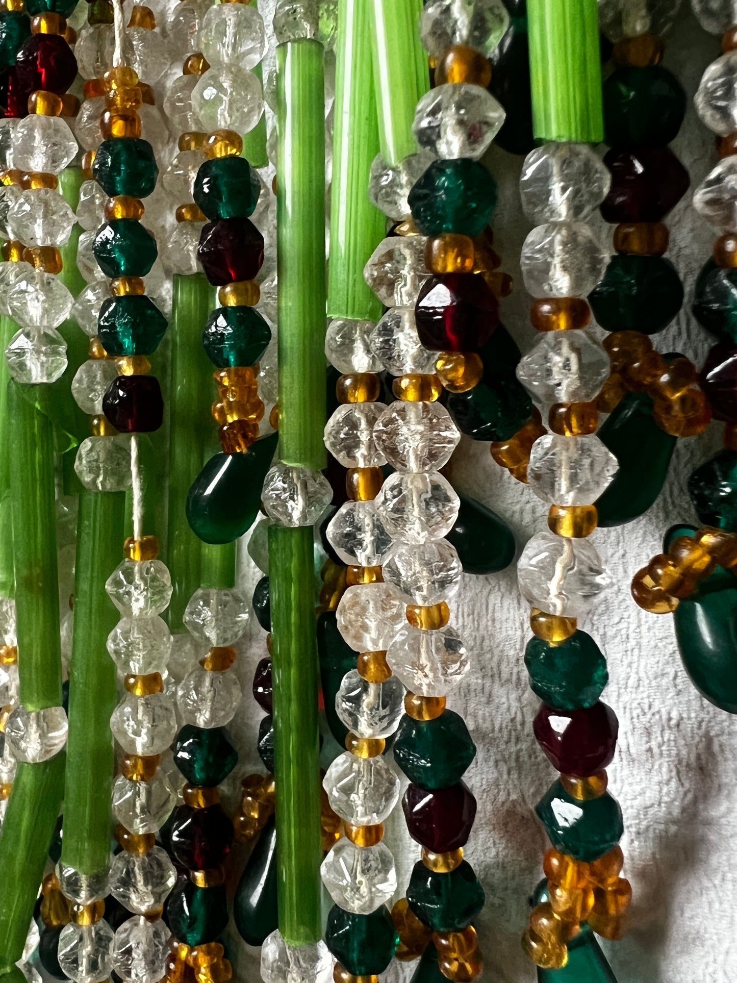 ★ガラスパーツのランプ飾り