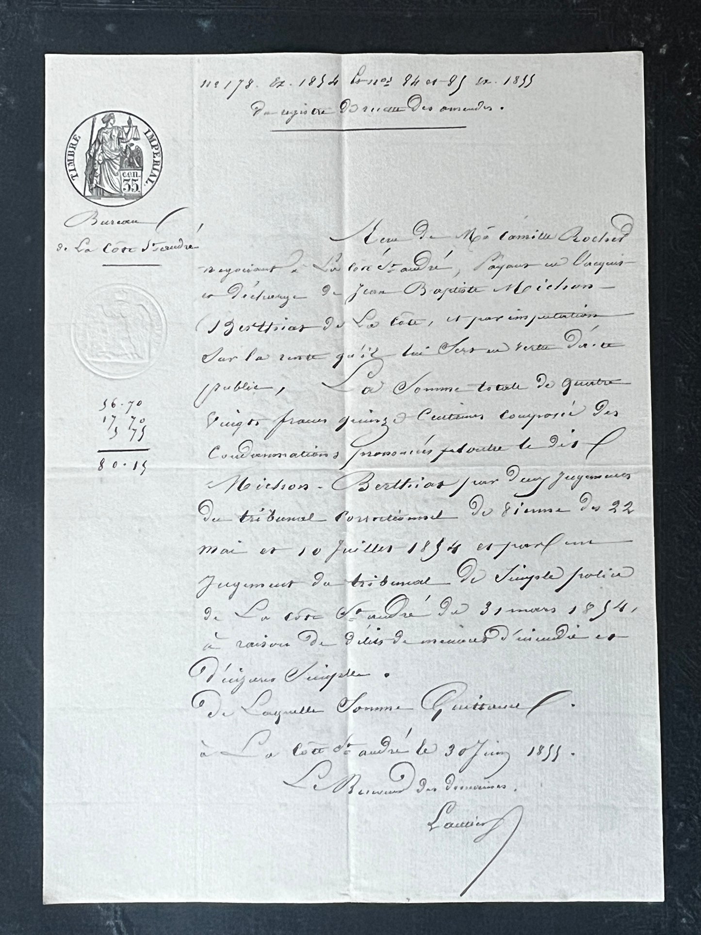 19世紀手描き公文書セット