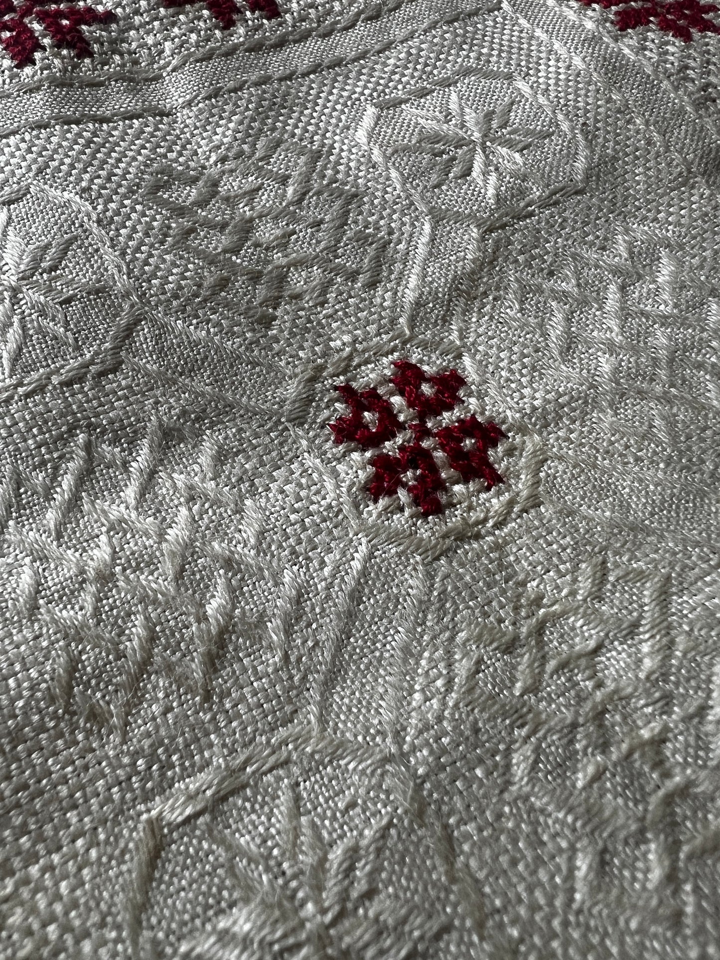 赤糸刺繍クロスセット