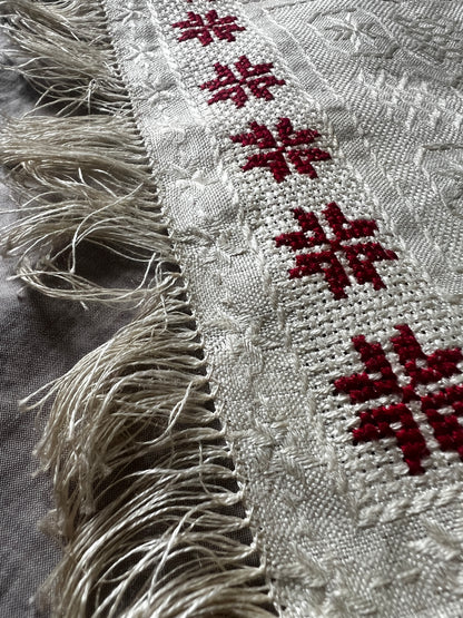 赤糸刺繍クロスセット